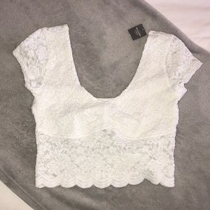 Abercrombie & Fitch lace crop top